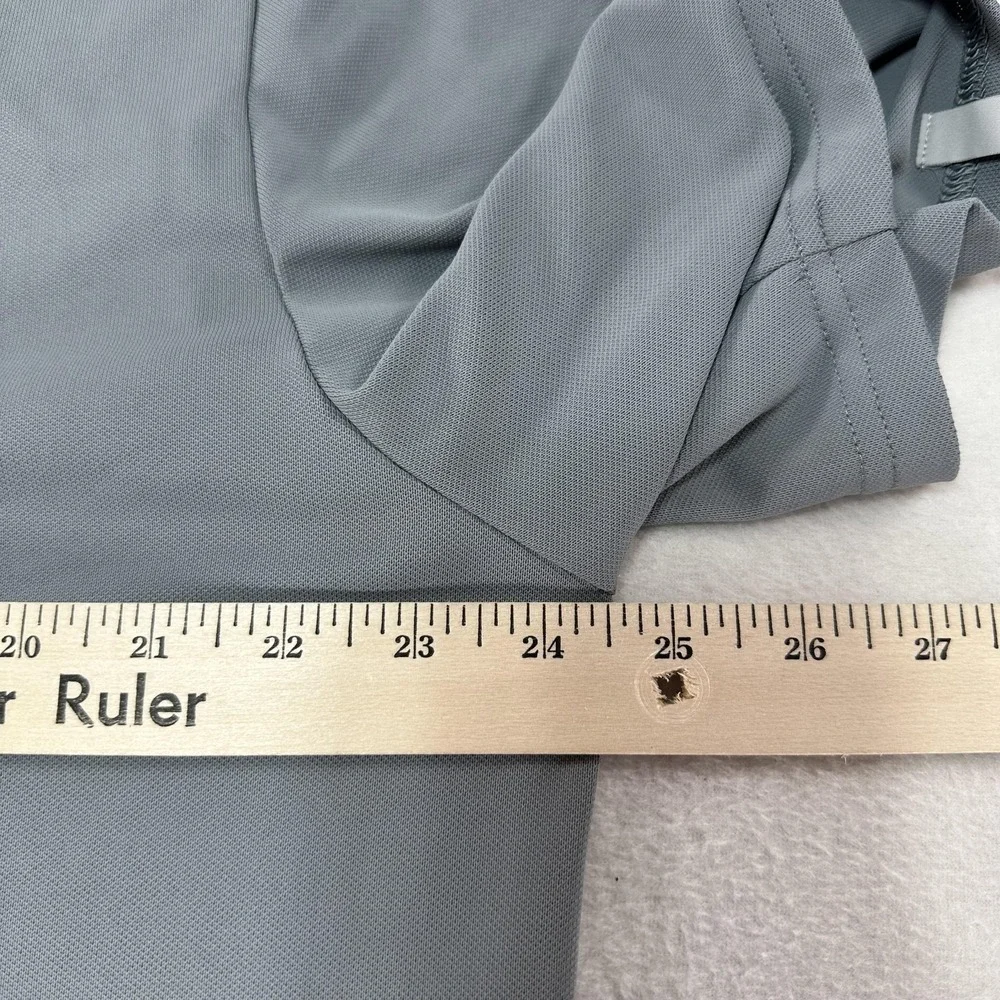 RLX Ralph Lauren Polo Shirt‎ Mens Medium Gray Wicking Stretch Pocket Golf Tech